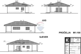 Istra, Loborika, prizemna kućica i projekt, Marčana, Σπίτι