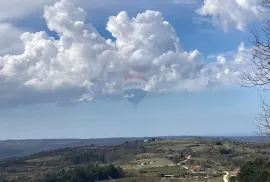 Grožnjan okolica, građevinsko zemljište s pogledom na more, Grožnjan, أرض