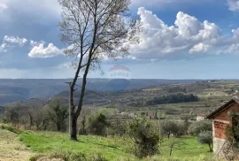 Grožnjan okolica, građevinsko zemljište s pogledom na more, Grožnjan, Земля