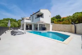 KRK-Villa s bazenom-160m2-500m od mora, Vrbnik, Casa