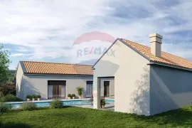 Tinjan, okolica samostojeća kuća 200 m2 površine u izgradnji s pogledom na more, Tinjan, Casa