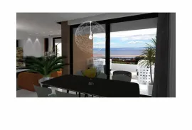 OPATIJA,MATULJI- novogradnja, prizemlje, 3S+DB, velika terasa, garaža, pogled na more, Matulji, Appartment