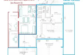 Kuća (stan+5 apartmana) 170m pješice do plaže, površine 231m², veliko dvorište, masline, Jasenice, Haus