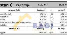 ISTRA - MEDULIN Kuća u nizu NOVOGRADNJA, 100m od mora, Medulin, Ev