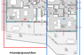 Tribunj-**NOVOGRADNJA** S2 stan u prizemlju s vrtom , pogled na more, Tribunj, Appartment