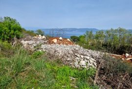 ISTRA, RABAC - Zemljište s otvorenim pogledom na more i građevinskom dozvolom, Labin, Terrain