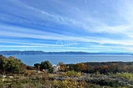 ISTRA, RABAC - Prostrano zemljište s pogledom na more i građevinskom dozvolom, Labin, Land