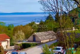 OPATIJA. BREGI- zemljište 1340m2 S GRAĐEVNOM DOZVOLOM!!! i s panoramskim pogledom na more za obiteljsku kuću/ villu/ apartmane/ kuću za iznajmljivanje- odmor s bazenom, Matulji, Γη