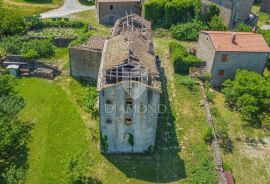 Momjan, okolica! Ruševina za adaptaciju sa panoramskim pogledom na more!, Buje, Γη