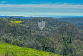 Buje, okolica. Zemljište sa panoramskim pogledom i građevinskom dozvolom!, Buje, Tierra