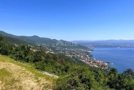 OPATIJA, LOVRAN - Prostrano zemljište s pogledom na more, Lovran, أرض