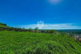 Zemljište sa panoramskim pogledom i građevinskom dozvolom za vilu sa bazenom!, Buje, Γη