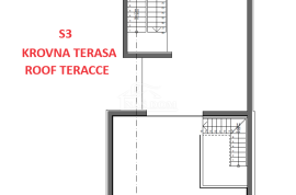 Vodice - Dvosoban stan S3 sa krovnom terasom, Vodice, Flat