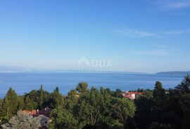 OPATIJA, OPRIĆ -zemljište s pogledom na more i projektom za 3 stana, Opatija - Okolica, Zemljište