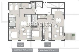 Tivat, Centar, Markuševina , 3.0, 84m2, Tivat, Apartamento