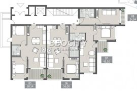 Tivat, Centar, Markuševina , 2.0, 56m2, Tivat, Kвартира