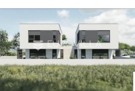 Medulin, novogradnja, dvojna kuća  oznake A - 120 m2 s vrtom u mirnom kvartu, Medulin, Casa