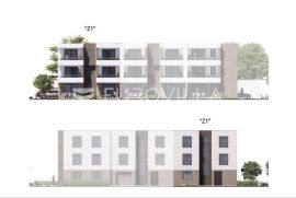 Pula, Valdebek - vrhunski penthouse u novogradnji na drugom katu s dvije garaže D, NKP 112.10 m2, Pula, Appartment