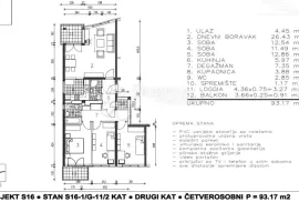 Prodaja novog stana Sesvetski Kraljevec, 4S, 93,17m2, 2.kat, Zagreb, Appartamento