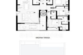 KASTAV, RUBEŠI- LUKSUZNI PENTHOUSE 145 m2 - NOVOGRADNJA s pogledom na more, stan 3, Kastav, Daire