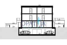 Građevno zemljište 15 m od mora, sa projektima i građevnom dozvolom za 6 stambenih jedinica,, Omišalj, Terra