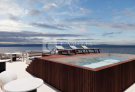 Opatija, penthouse s pogledom na more i krovnom terasom, Opatija, شقة