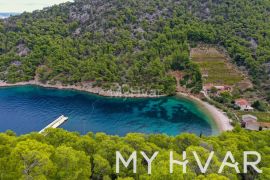 Građevinsko zemljište u uvali Stiniva kod Brusja, Hvar, أرض