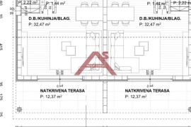 Krk, Soline novi apartman sa velikom okućnicom, Dobrinj, Wohnung