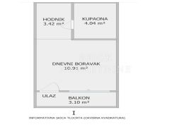 STAN, PRODAJA, ZAGREB, DONJI GRAD, 18 m2, GARSONIJERA, Zagreb, Appartement