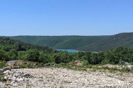 Labin, Građevinsko zemljište s pogledom na more 1075 m2, Labin, Γη