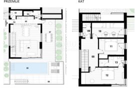 KASTAV, LUKSUZNI STAN S BAZENOM od 154 m2 u novogradnji i s pogledom na more, Kastav, شقة