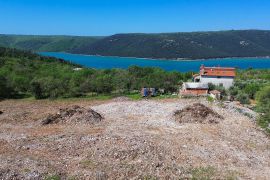 Labin, građevinsko zemljište pogled more, Labin, Tierra