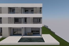 TRIBUNJ, novo, 2. kat, 400 m do plaže, pogled na more, Vodice, Appartement