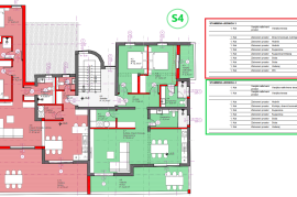 TRIBUNJ, novo, 2. kat, 400 m do plaže, pogled na more, Vodice, Appartement