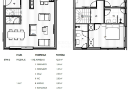 KRK - LUKSUZNI DVOETAŽNI STAN S OKUĆNICOM, Krk, Apartamento