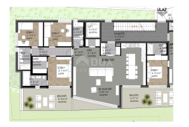 OPATIJA, CENTAR- stan 157.42m2 DB+3S s panoramskim pogledom na more- 1.KAT- STAN 201, Opatija, Wohnung