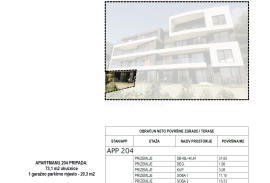 OPATIJA, CENTAR- stan 59,86m2 DB+2S s panoramskim pogledom na more- prizemlje + okućnica 73,1m2- APP 204, Opatija, Appartamento