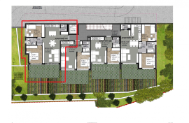 OPATIJA, CENTAR- stan 59,86m2 DB+2S s panoramskim pogledom na more- prizemlje + okućnica 73,1m2- APP 204, Opatija, Appartamento