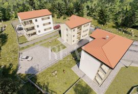 Kastav, Žegoti, stan u prizemlju  u novogradnji s tri stana, 3S+DB, 116.80 m2, Kastav, Appartment