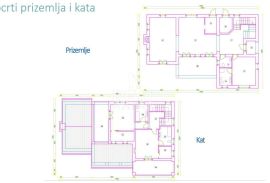 Tinjan, rustikalna vila 290m2,bazen okućnica 1700m2!, Tinjan, Famiglia