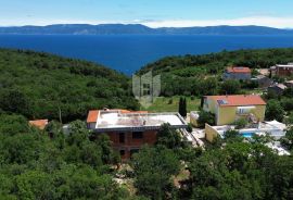 Rabac, okolica, dvije kuće i građevinski teren s pogledom na more, Labin, Дом