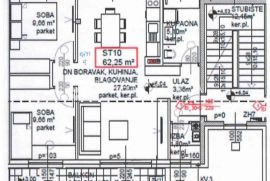 Novi Zagreb, Odra, trosoban stan u izgradnji NKP 62.25 m2, Zagreb, Kвартира