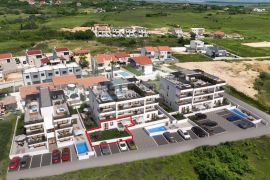 PRODAJA apartman Privlaka 67,39 m2, prodaja, 120m od mora, vrt, Privlaka, Διαμέρισμα