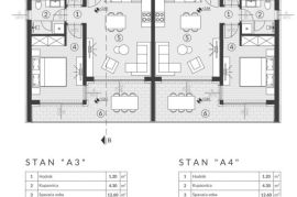 ISTRA, LIŽNJAN,NOVOGRADNJA - STAN, POGLED MORE, 500 M OD MORA, Ližnjan, Wohnung