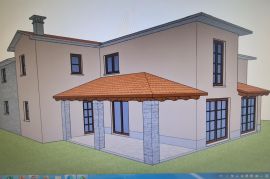 ISTRA, LABIN, GRAĐEVINSKO ZEMLJIŠTE SA PROJEKTOM, ekskluzivno!, Kršan, Земля