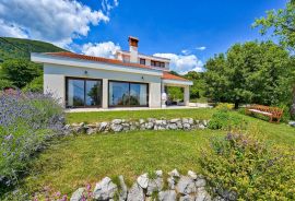 IČIĆI, POLJANE- villa 250m2 s pogledom na more i bazenom + uređena okućnica 1100m2, Opatija - Okolica, House