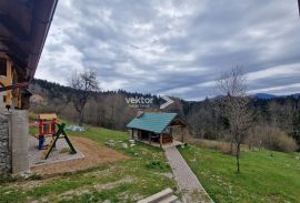 Vrbovsko, preuređena goranska kuća na parceli od 8.000m2, Vrbovsko, Kuća