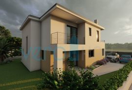 Otok Krk, Malinska okolica, građevinski tereni  622m2 i 540m2 građevinskim dozvolama, prodaja, Malinska-Dubašnica, Land