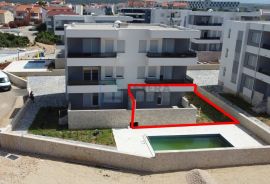 PRODAJA apartman Novalja 76,22 m2, prodaja, 350m od mora, vrt, bazen, Novalja, Kвартира