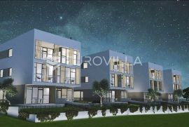 Rovinj, trosobni dvoetažni stan A u prizemlju NKP 107 m2 novogradnja, parkirno i garažno mjesto, vrt, Rovinj, Appartment